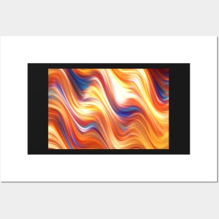 Fractal waves Posters and Art